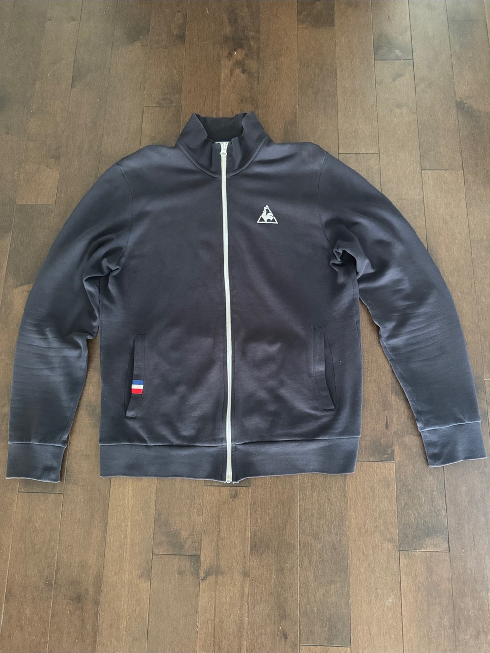 Le Coq Sportif Men's Navy Full-Zip Track Jacket